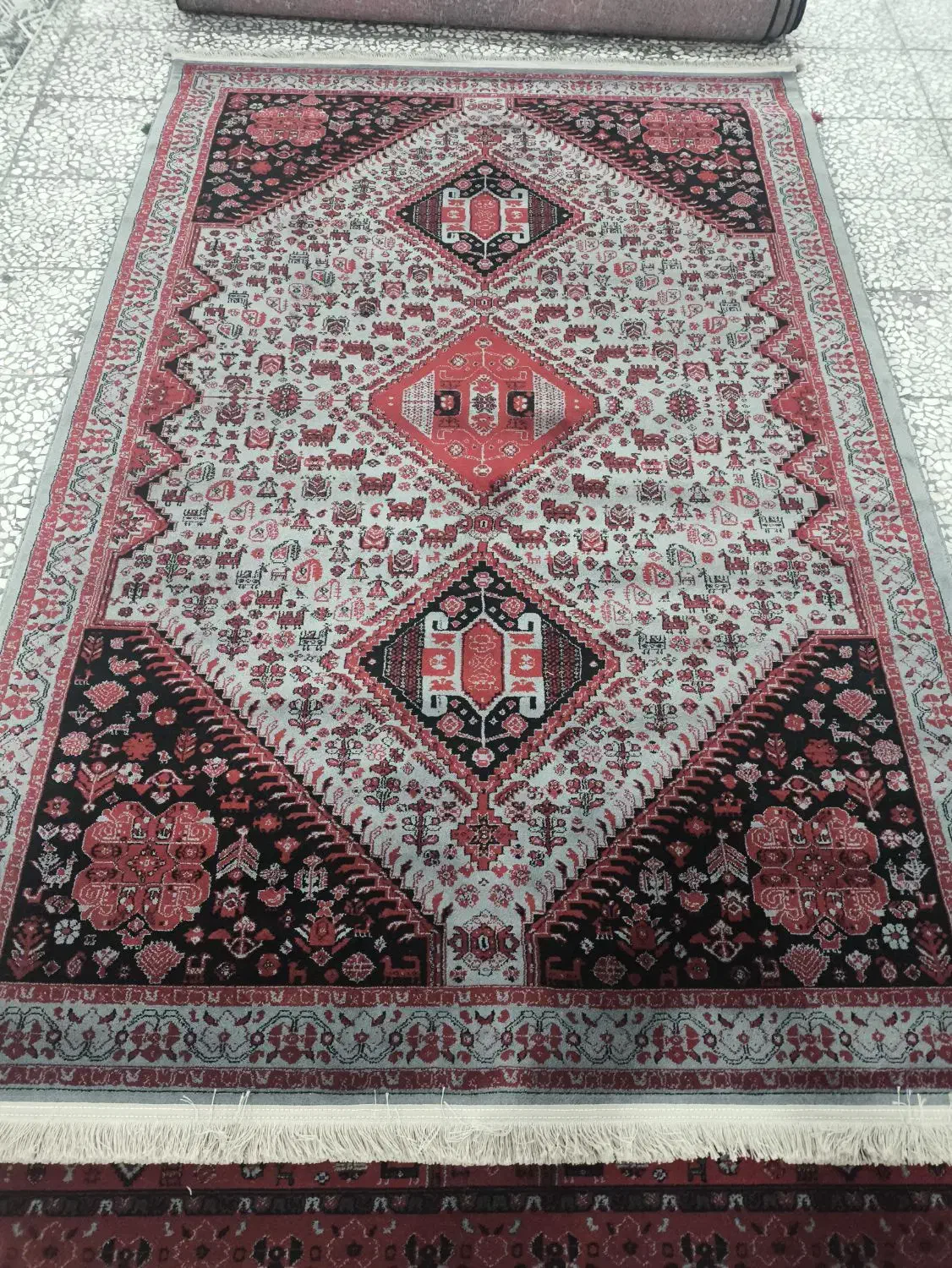 قالیچه ۴ متری|فرش|کاشان, عربها|دیوار