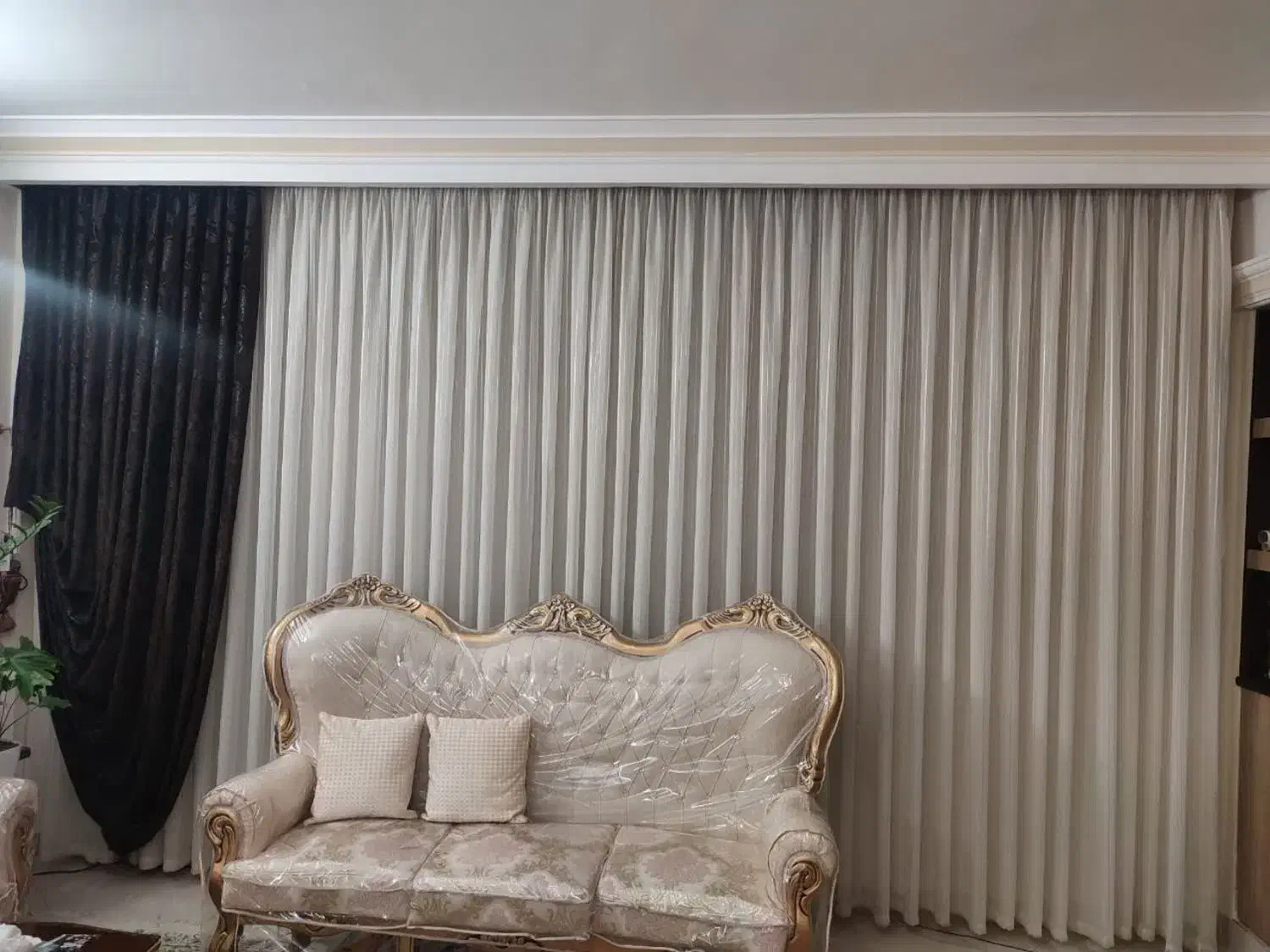 چهار عدد دستک پرده|پرده، رانر، رومیزی|مشهد, سرافرازان|دیوار