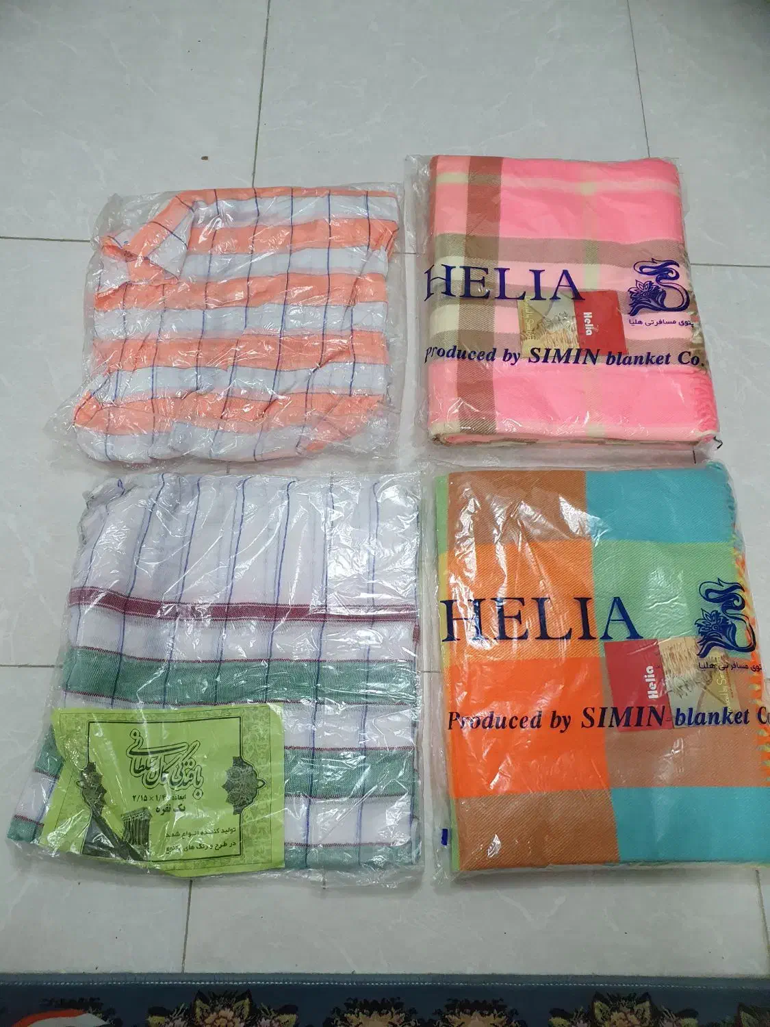 سرویس روتختی نخی کاملا نو|رختخواب، بالش، پتو|شیراز, بریجستون|دیوار