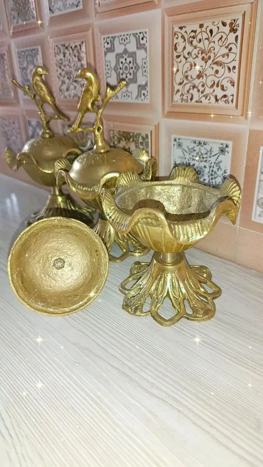 قندان برنز نو سنگین|ظروف سرو و پذیرایی|تبریز, |دیوار