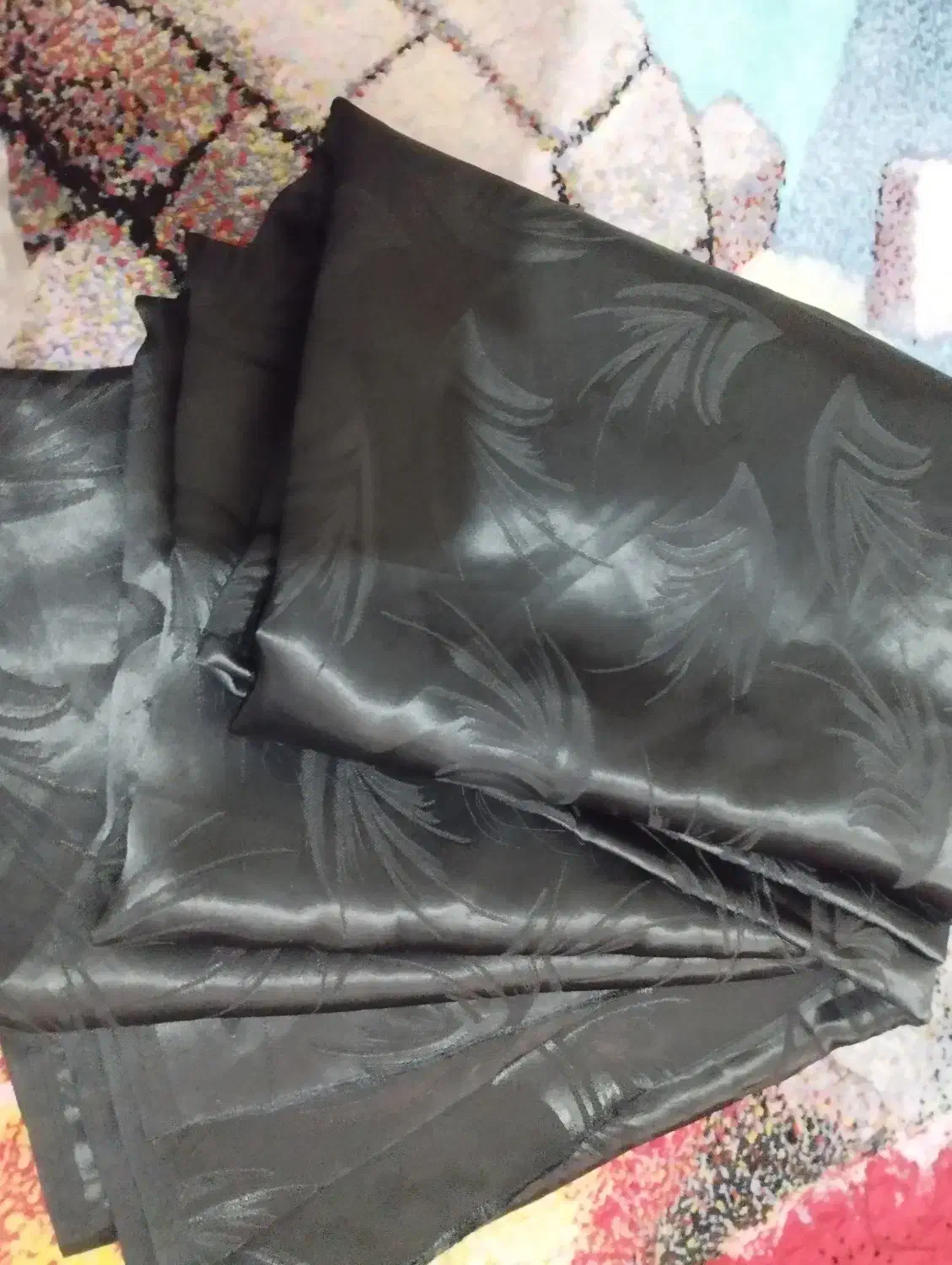 پارچه چادر مشکی نبریده سالم. نونو کادو بوده|لباس|ملایر, |دیوار