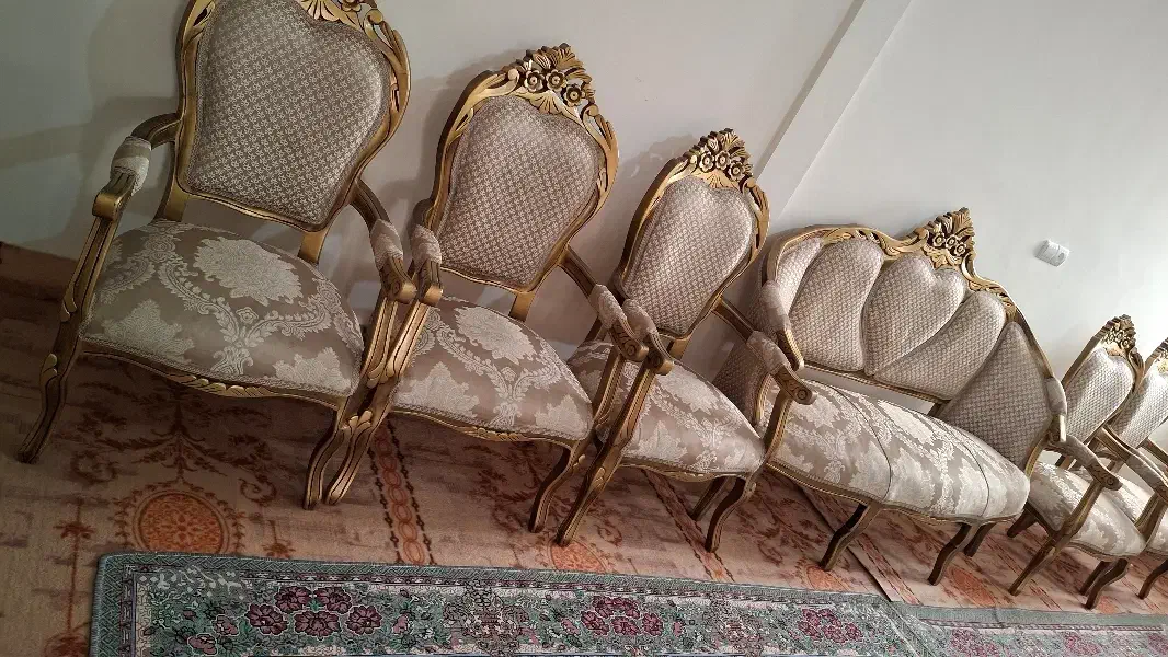 مبل سلطنتی ۸ نفره|مبلمان خانگی و میز عسلی|ورامین, خورین|دیوار