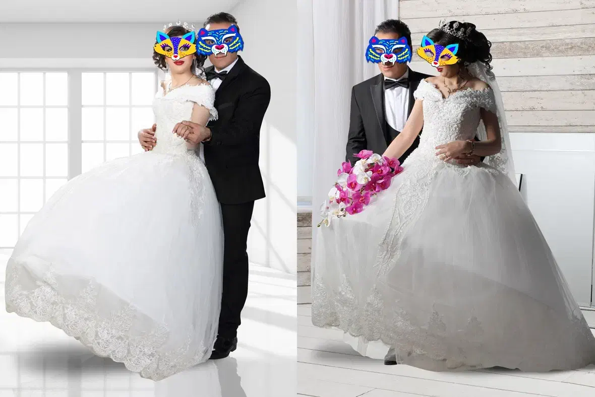 لباس عروس و پیراهن های مجلسی دخترانه سایز ۳۶ ۳۸|لباس|همدان, |دیوار