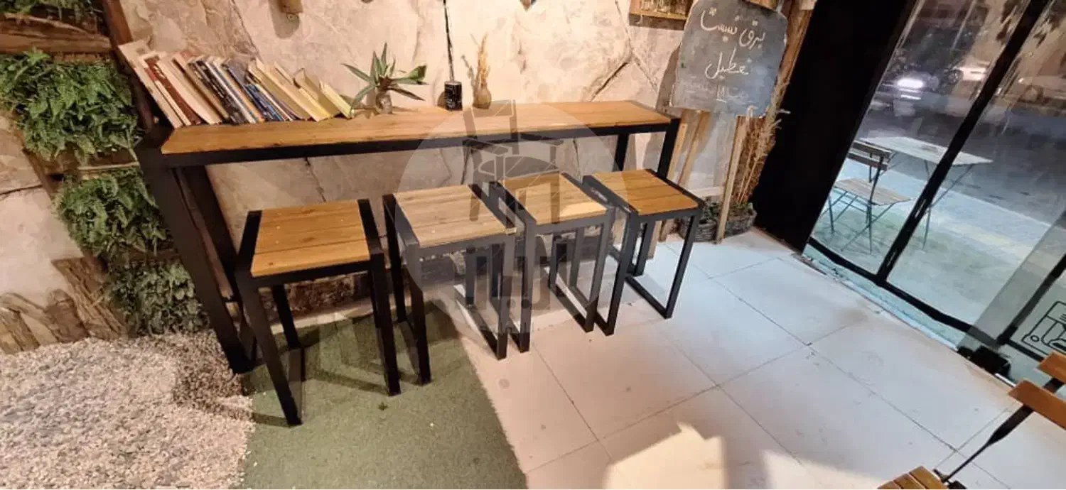 میز وصندلی و نیمکت کافه/رستوران /روفگاردن|صندلی و نیمکت|اصفهان, رهنان|دیوار