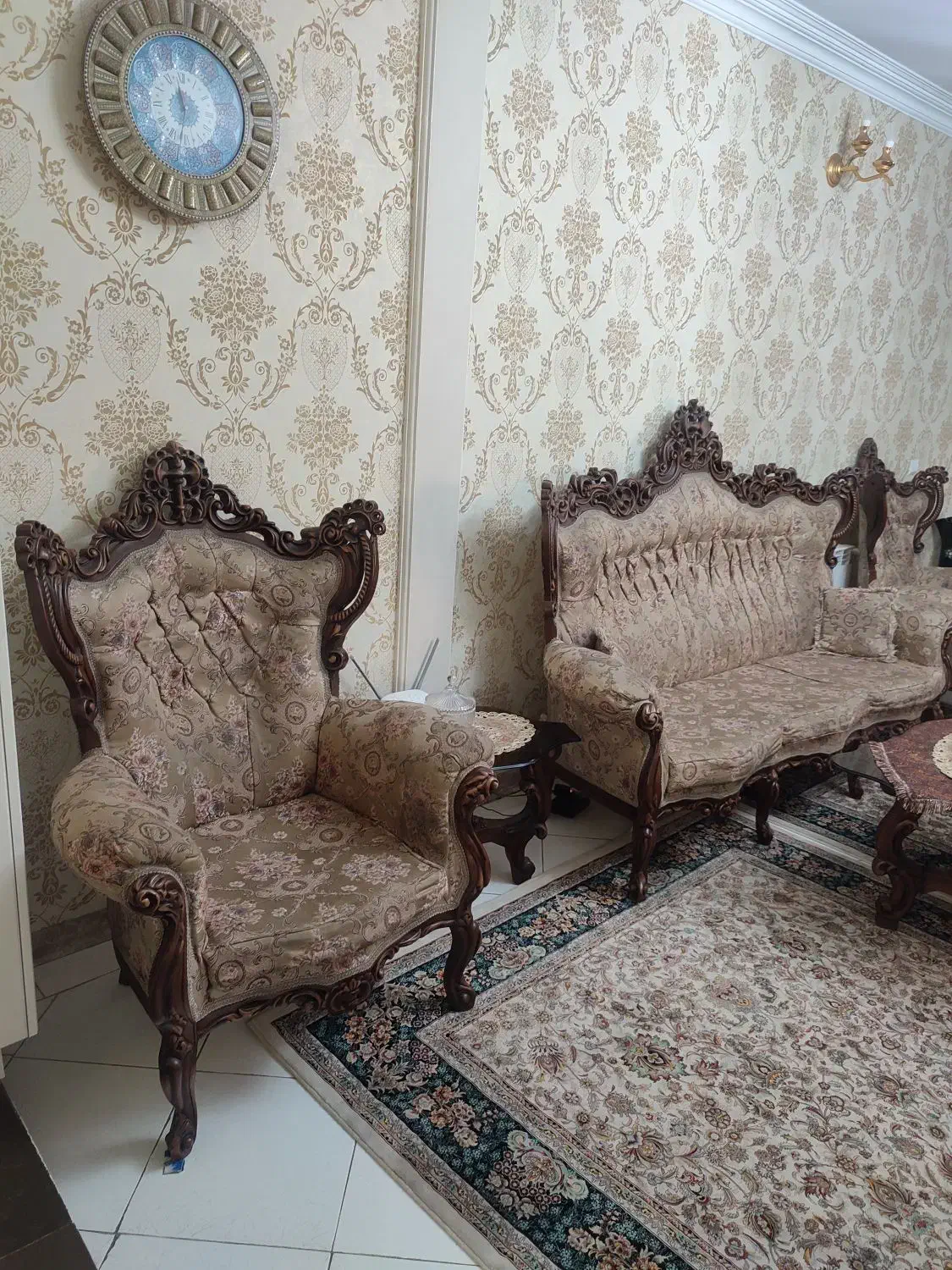 مبلمان سلطنتی استیل|مبلمان خانگی و میز عسلی|تهران, ائمه اطهار|دیوار