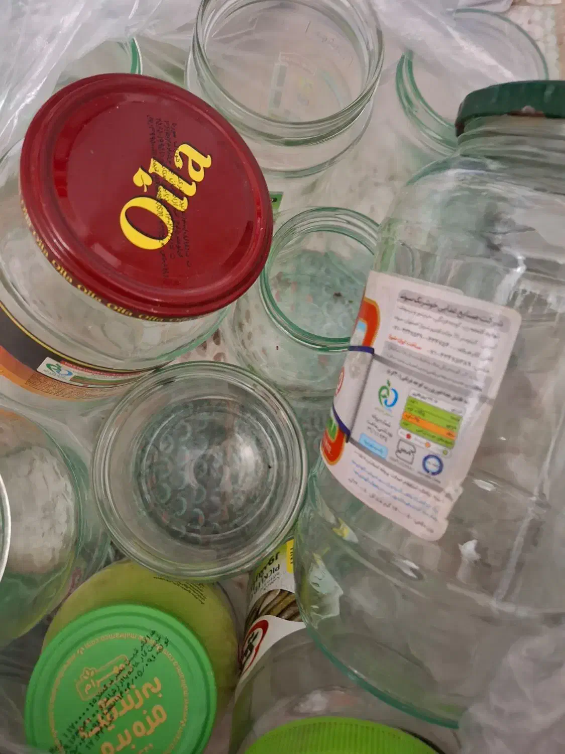 فروش شیشه کوچک وبزرگ|ظروف نگهدارنده، پلاستیکی، یک‌بارمصرف|رودسر, |دیوار