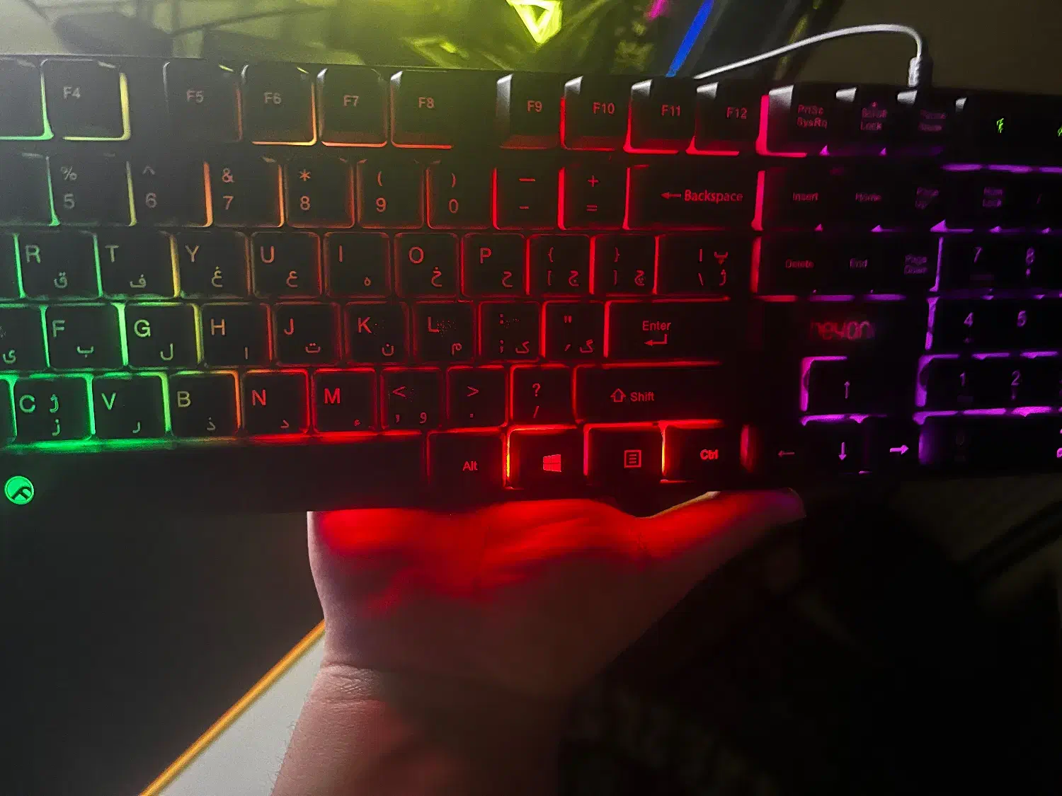 کیبورد گیمینگ نوع نوع. با کارتن. سالم و فول|قطعات و لوازم جانبی رایانه|شاهرود, |دیوار