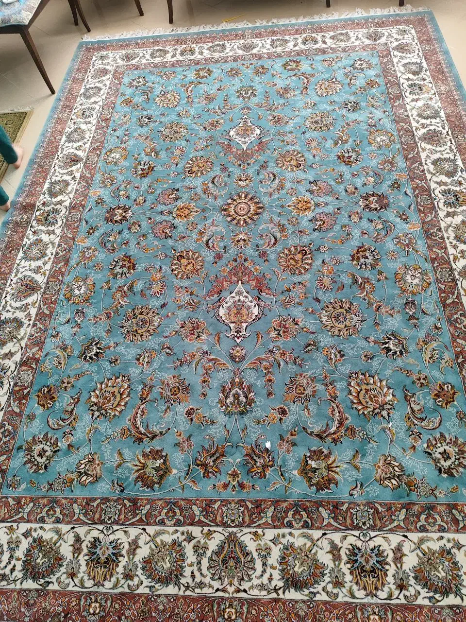 فرش ۹ متری آبی فیروزه ای|فرش|پردیس, فاز ۴|دیوار