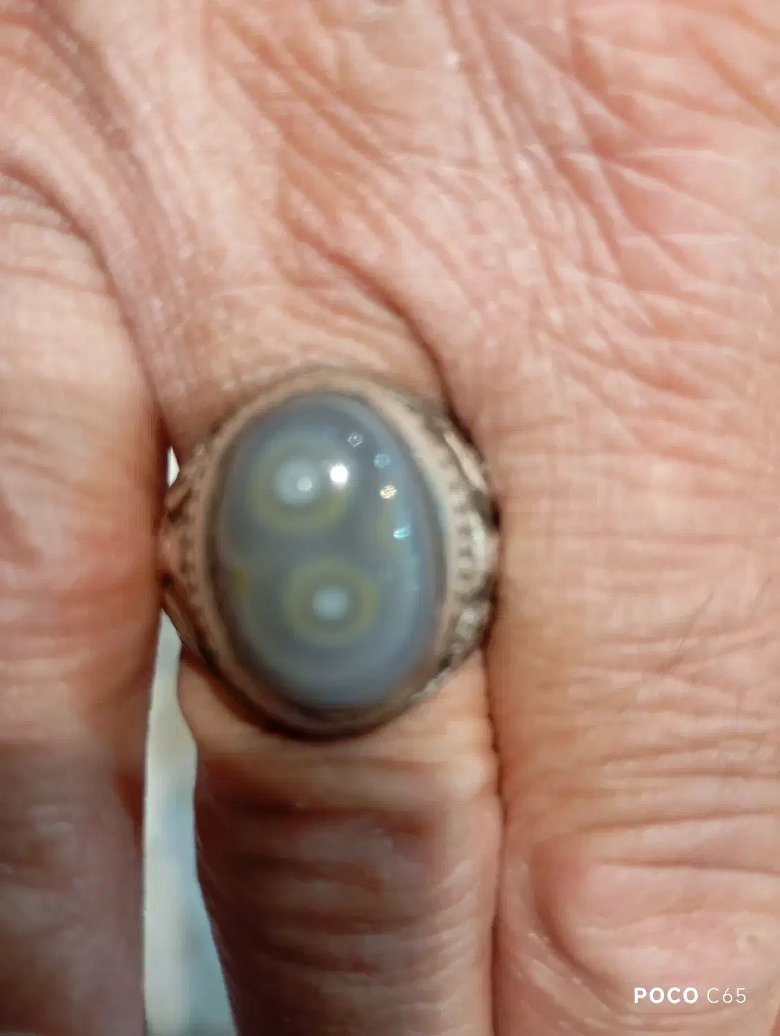 انگشتر نقره باباقوری دو چشم|جواهرات|شاندیز, |دیوار