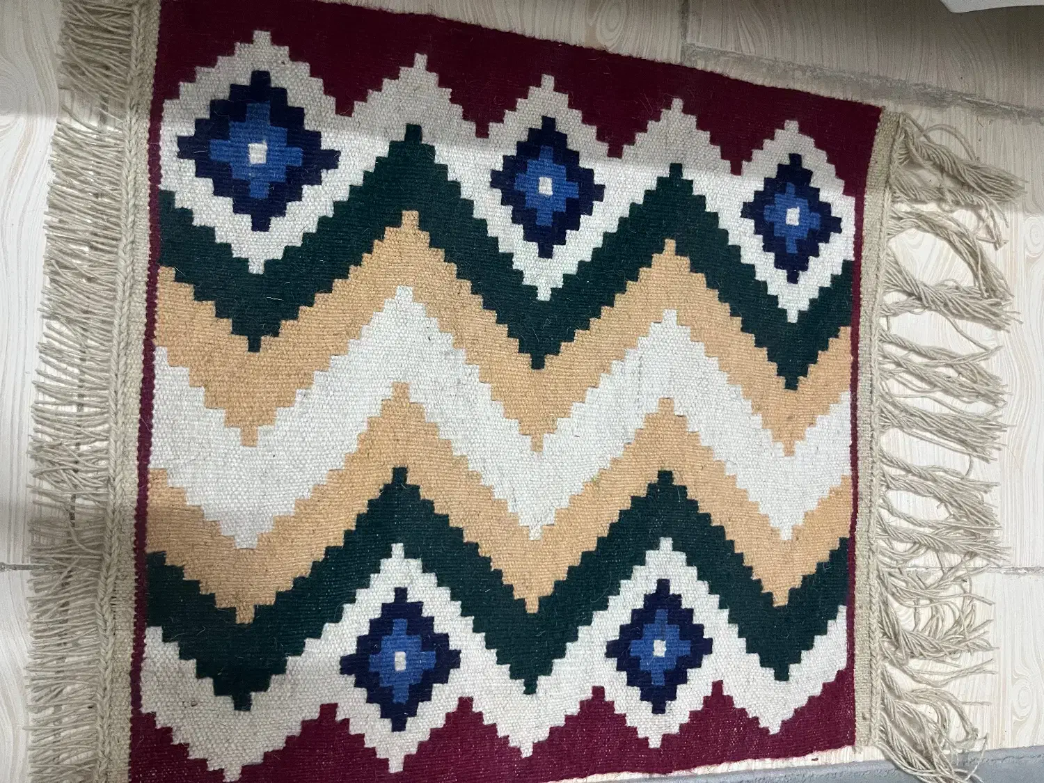 گلیم دست باف|گلیم، جاجیم، گبه|گرمسار, |دیوار