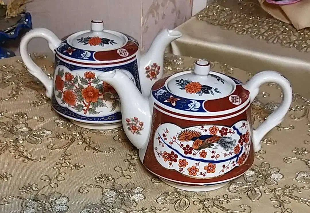 قوری امیری ژاپنی قدمت پهلوی یک جفت|قوری، کتری، قهوه‌ساز دستی|تهران, سید خندان (جلفا)|دیوار