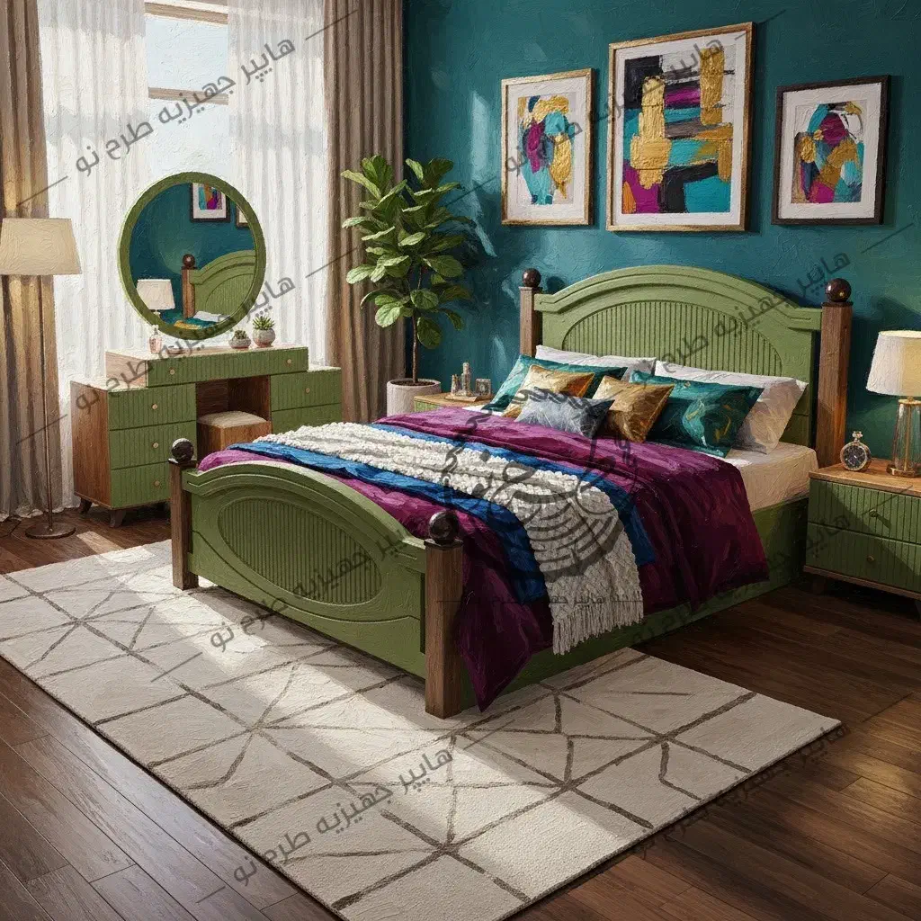 تختخواب دونفره شرکتی آلفا،تخت سرویس جدید طرح نو|تخت و سرویس خواب|تهران, شهید رجایی|دیوار