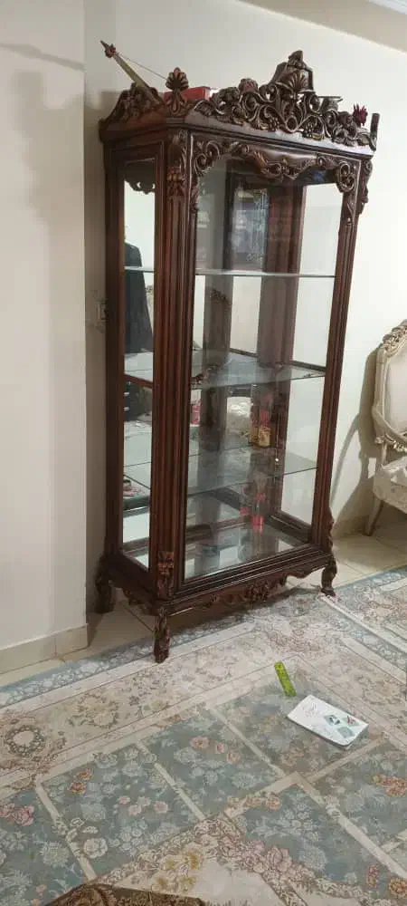 بوفه (ویترین) منبتی تمام چوب|بوفه، ویترین، کنسول|تهران, شادآباد|دیوار