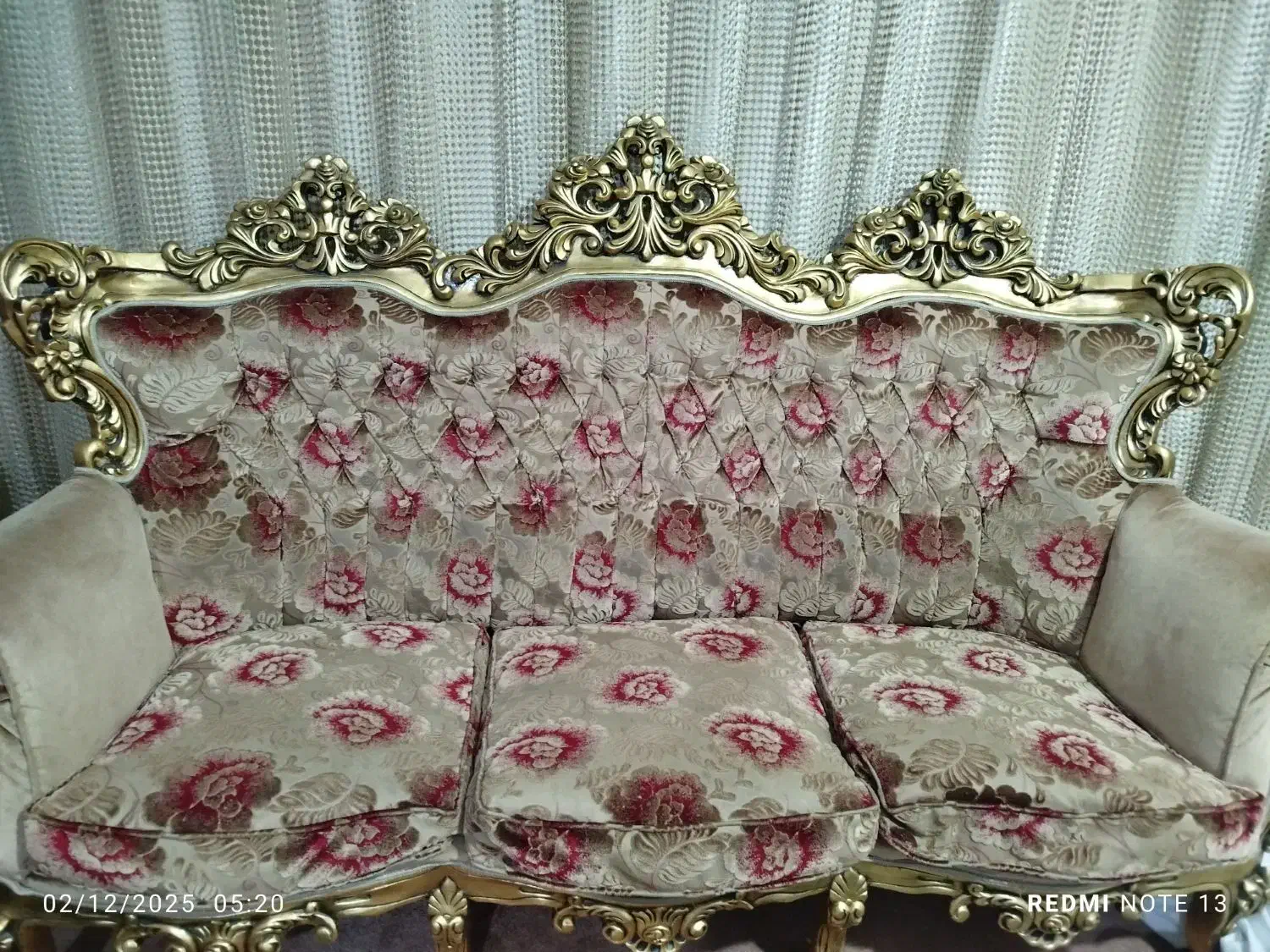 مبل 9نفره پارچه ترک چوب راش گرجستان|مبلمان خانگی و میز عسلی|تربت جام, جامی|دیوار