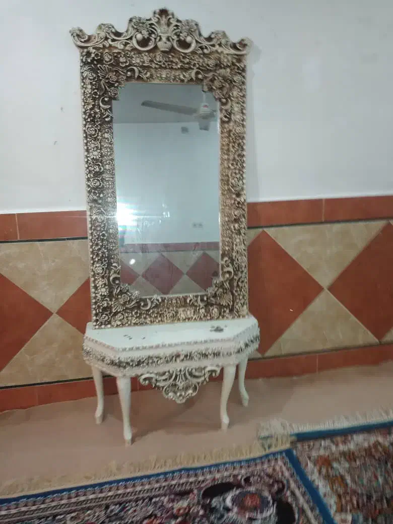 آیینه کنسول|بوفه، ویترین، کنسول|شوشتر, |دیوار