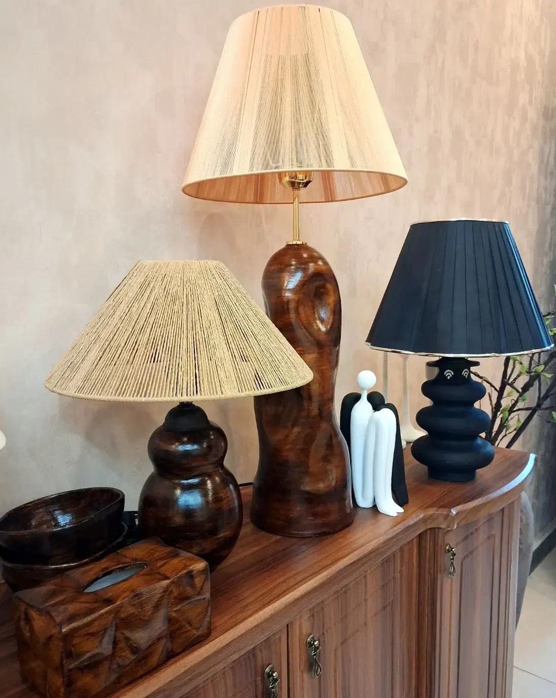 آباژور رومیزی و پایه بلند نو|چراغ خواب و آباژور|رشت, رشتیان|دیوار