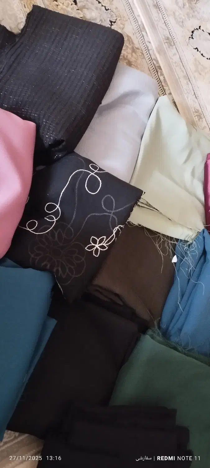 سلام.مقداری پارچه|لوازم خیاطی و بافتنی|کیاسر, |دیوار