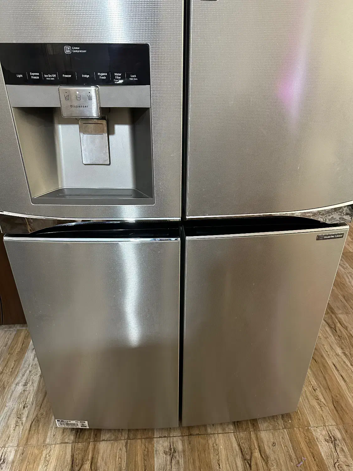 یخچال ۴ درب ال جی اصل کره|یخچال و فریزر|بندر کنگان, |دیوار