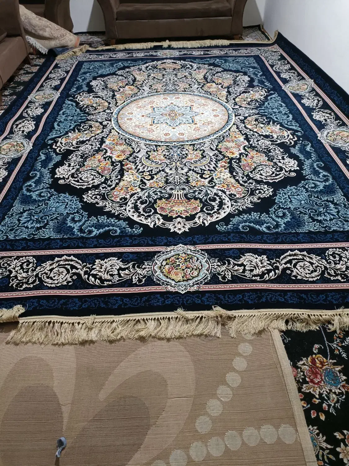 فرش ۱۲ متری سورمه ای|فرش|مشهد, کوی سیدی|دیوار