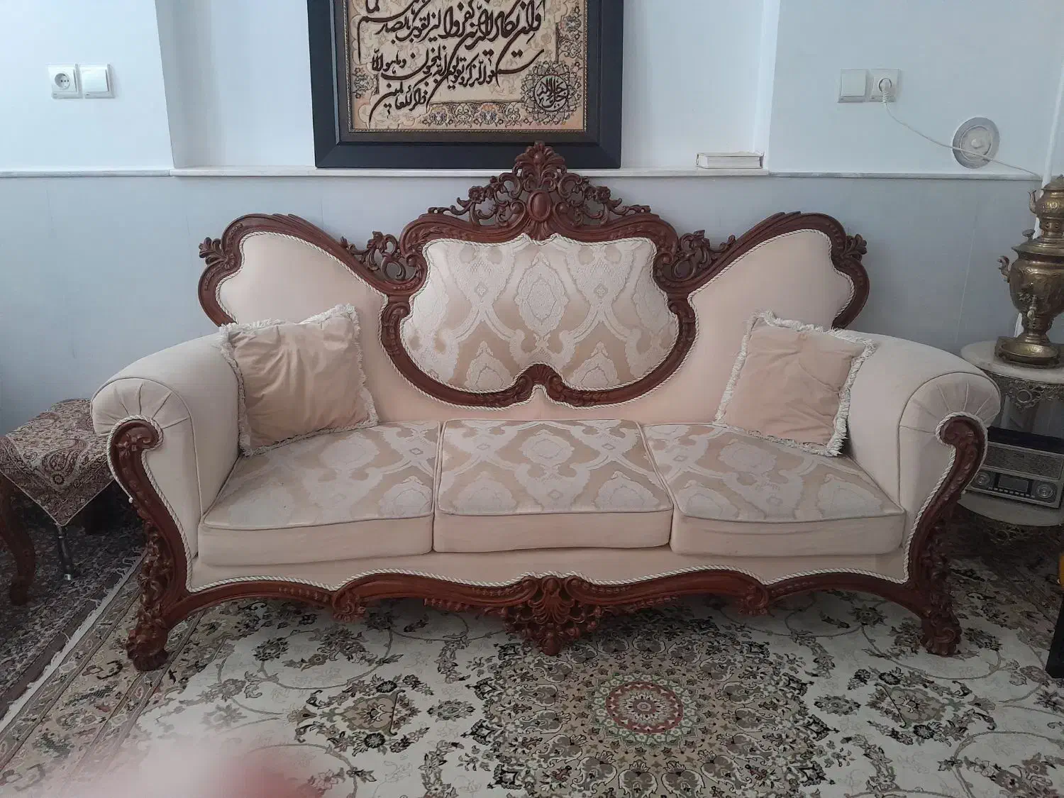 مبل استیل۹نفره|مبلمان خانگی و میز عسلی|قم, کیوانفر|دیوار