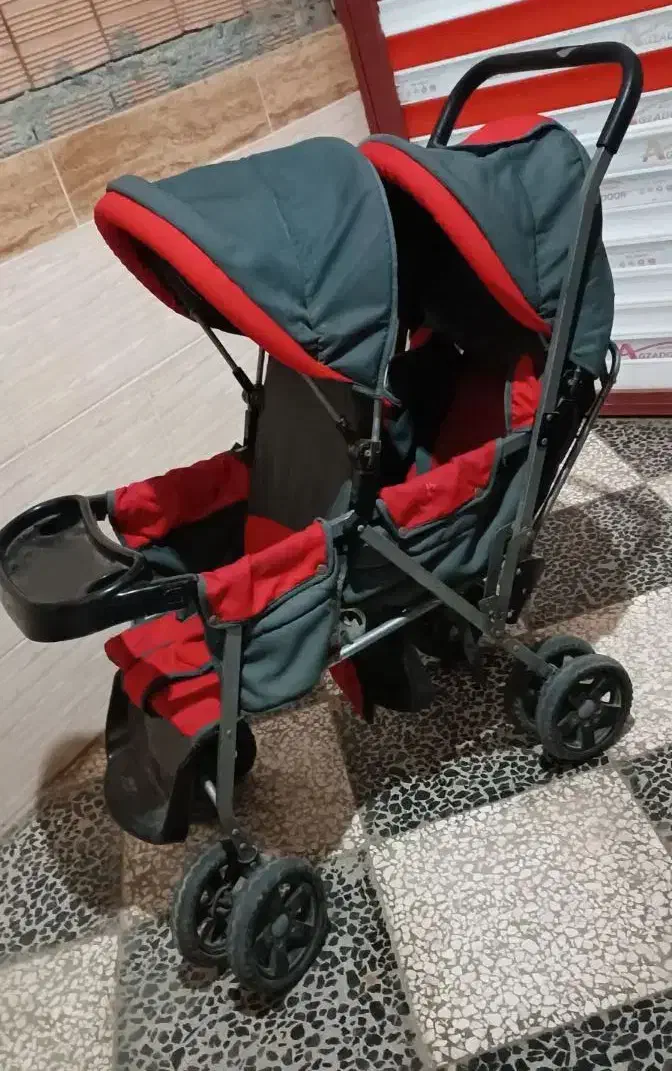 کالسکه دوقلو|کالسکه و لوازم جانبی|رامیان, |دیوار