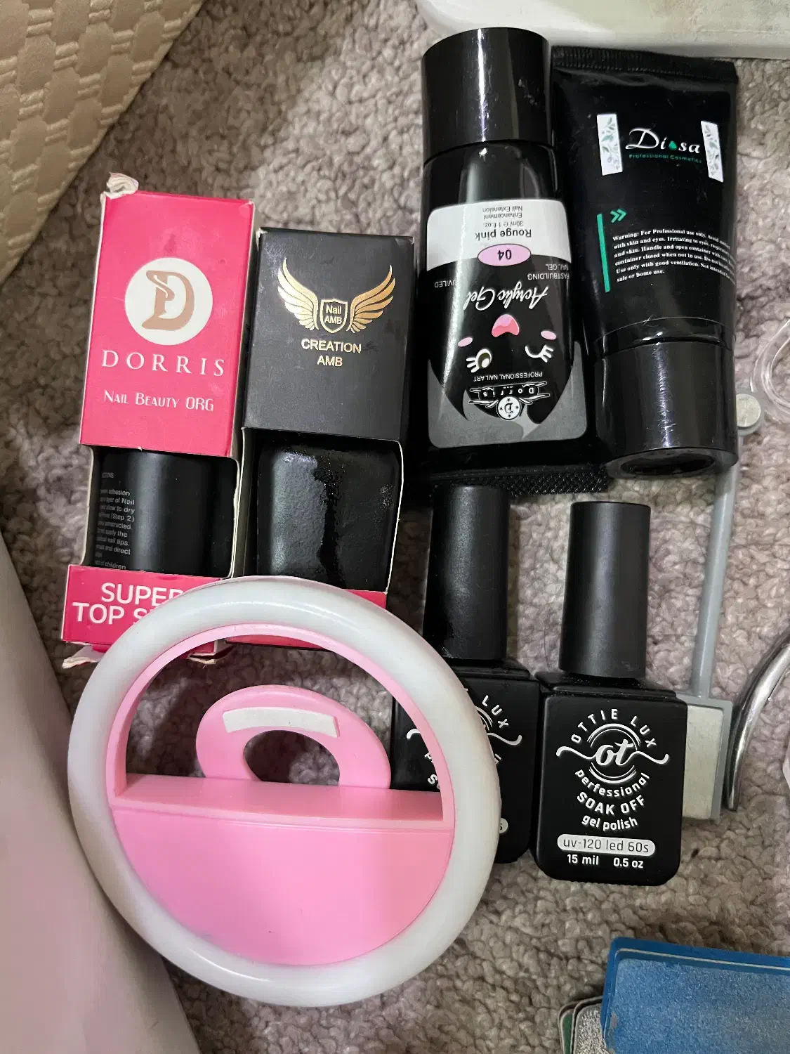 لوازم کامل کاشت ناخن|آرایشی، بهداشتی، درمانی|خرمآباد, |دیوار