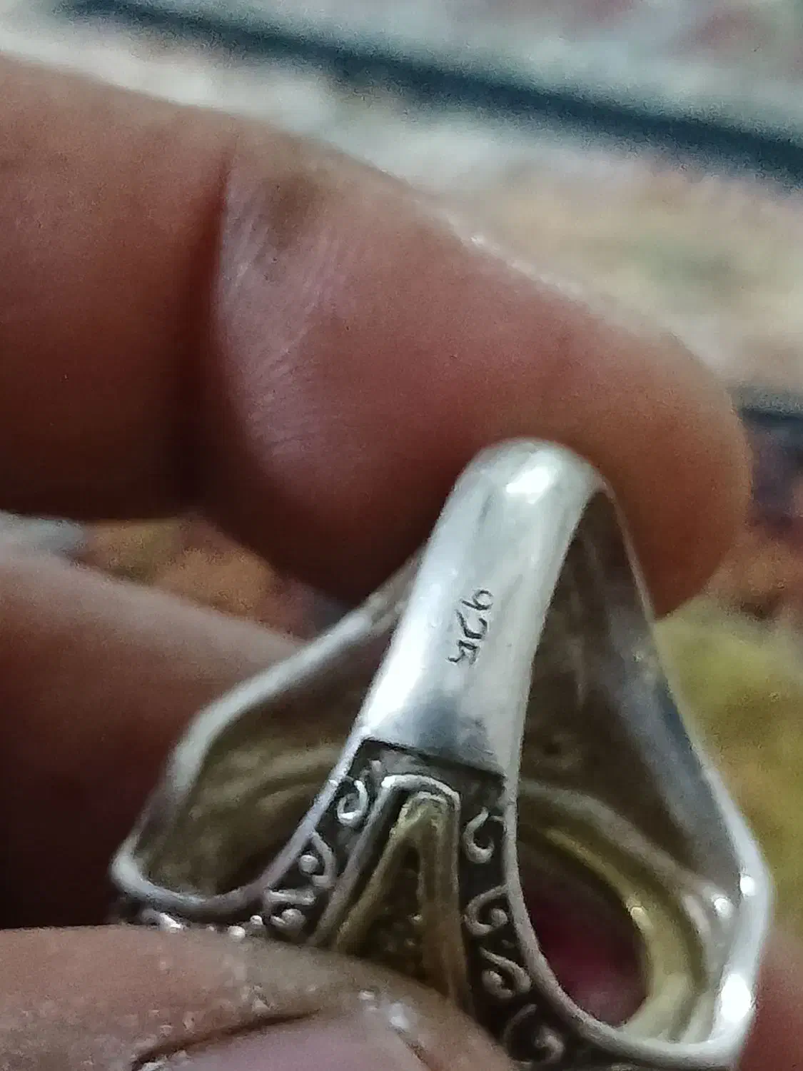 یک عدد انگشتر نقره|جواهرات|کرمانشاه, |دیوار