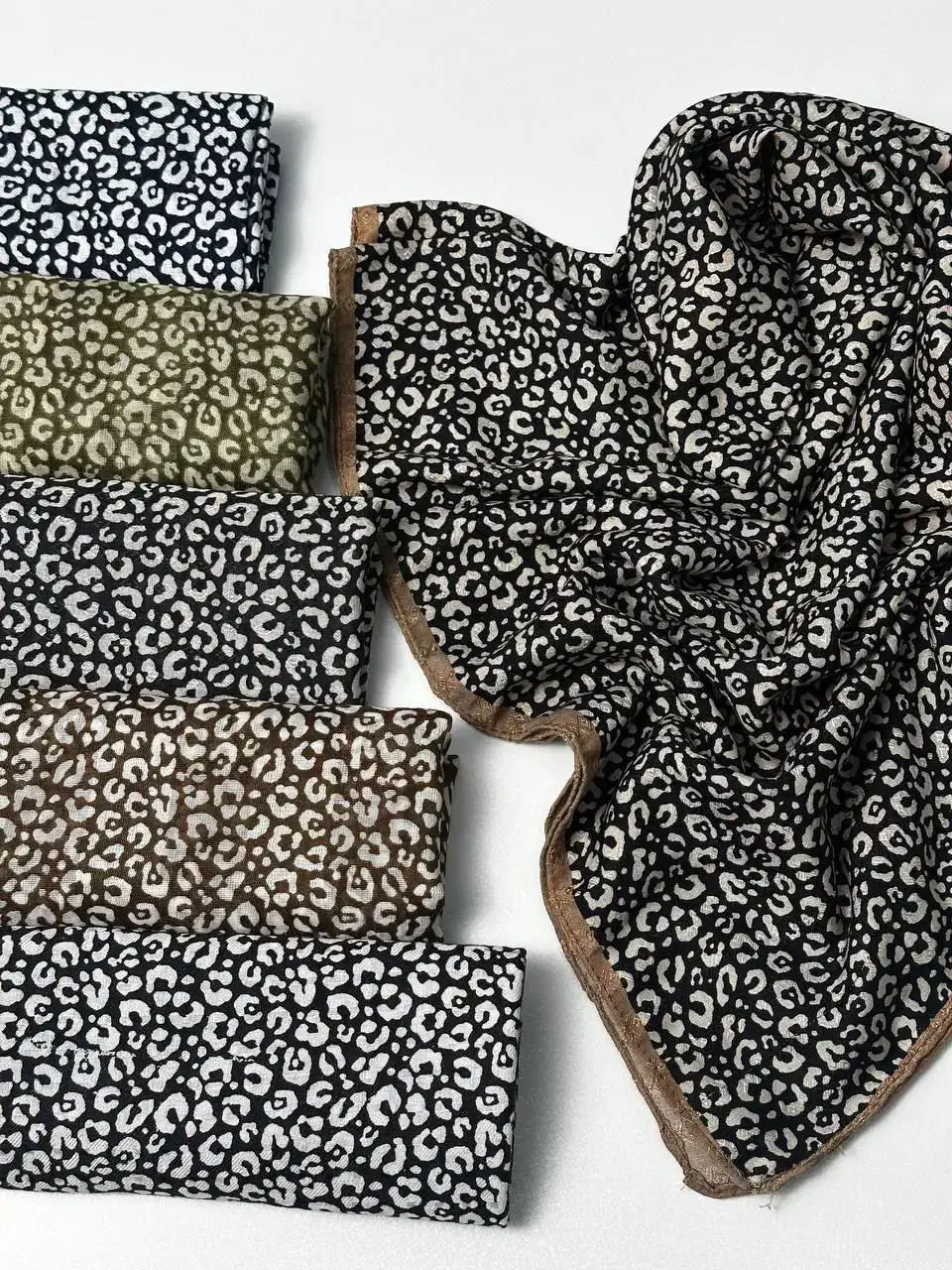 روسری نخی طرح پلنگی - قواره 100|لباس|میناب, |دیوار