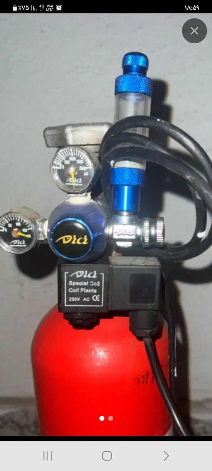 کپسول co2 3Lو مانومتر برقی|ماهی|تبریز, |دیوار