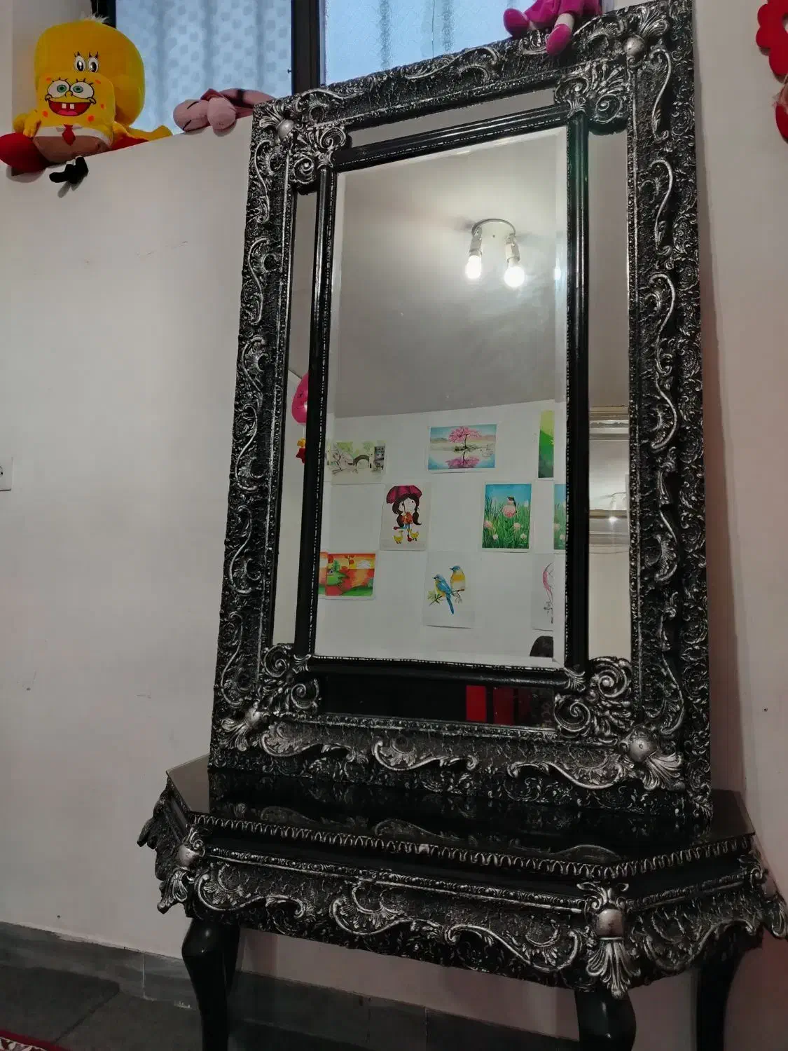 آیینه کنسول قدی|آینه|بروجن, |دیوار