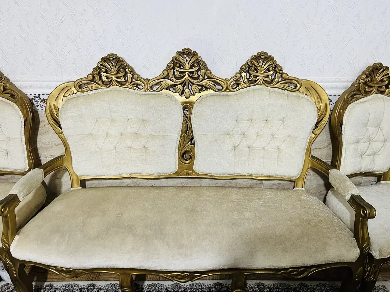 مبلمان سلطنتی مدل صدامی 9نفره|مبلمان خانگی و میز عسلی|محمدیه-قزوین, |دیوار