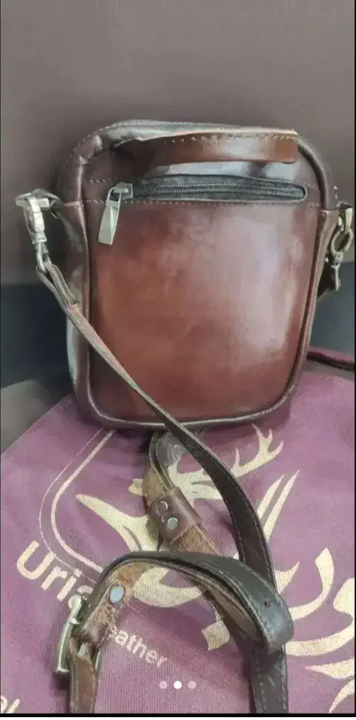 کیف دوشی چرم طبیعی|کیف، کفش، کمربند|بجنورد, |دیوار