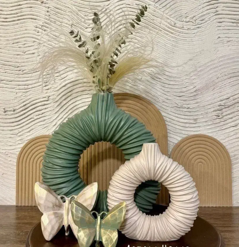 گلدان چروک دونات|گل مصنوعی|بیرجند, |دیوار