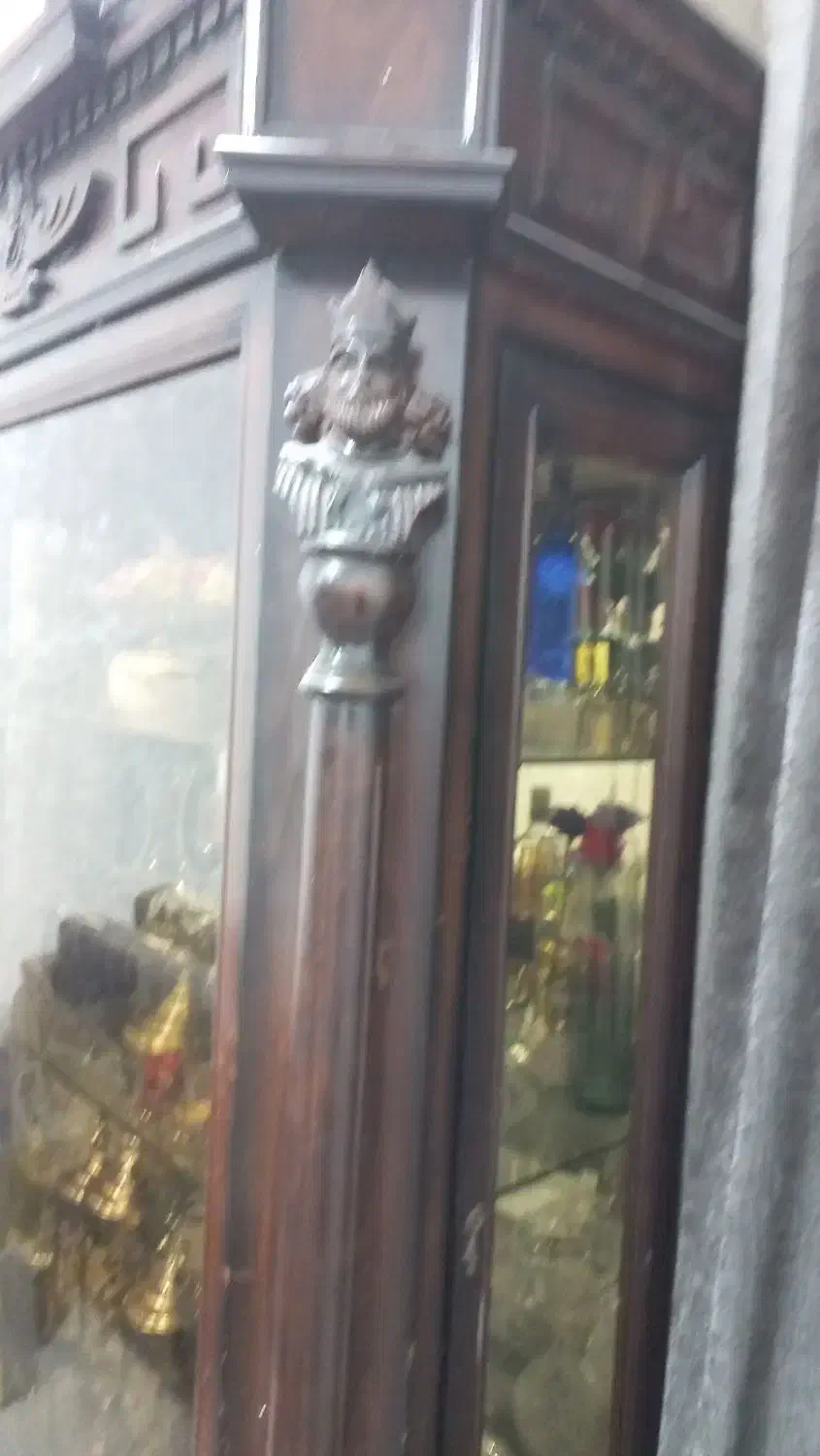 بوفه طرح فروهر چوب گردو|بوفه، ویترین، کنسول|خرمشهر, |دیوار