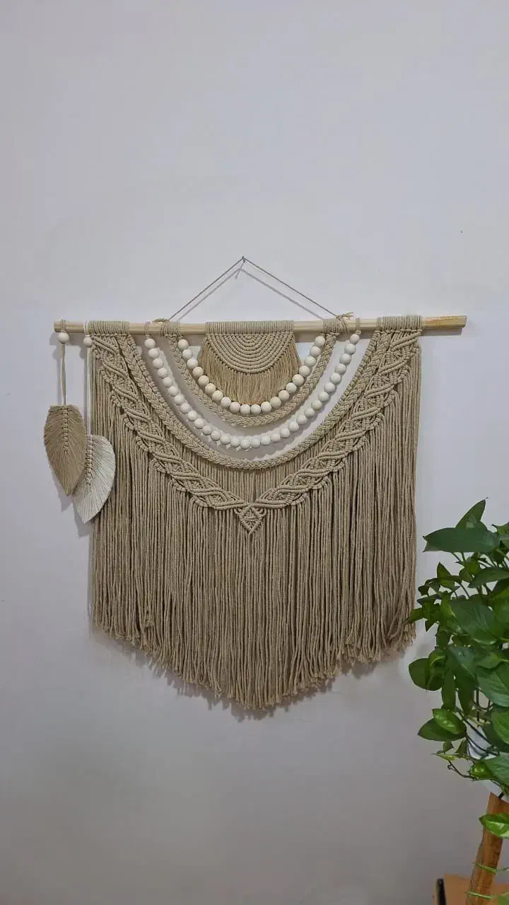 بومریس دیوارکوب مکرومه بافی|صنایع دستی و سایر لوازم تزئینی|مشهد, آزادشهر|دیوار