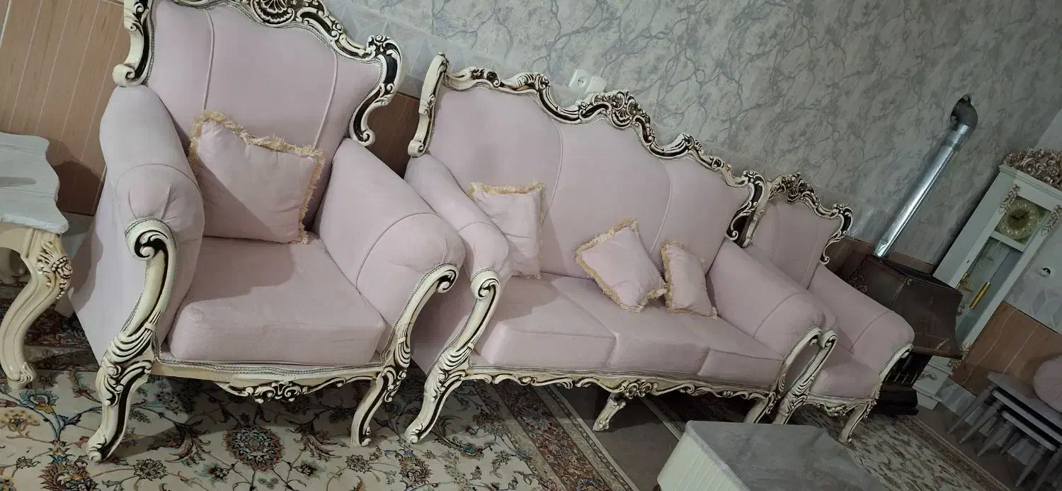 مبل ۹ نفره با غذاخوری|مبلمان خانگی و میز عسلی|انگوران, |دیوار