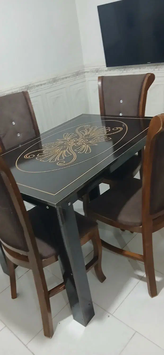 میز غذاخوری چهار نفره|میز و صندلی غذاخوری|بهارستان, |دیوار