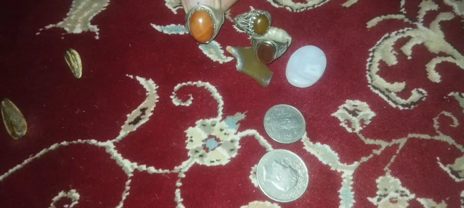 دو سکه قدیمی چینی قدیمی‌ترعطیقه۳انگشتر۲سکه|جواهرات|زابل, |دیوار