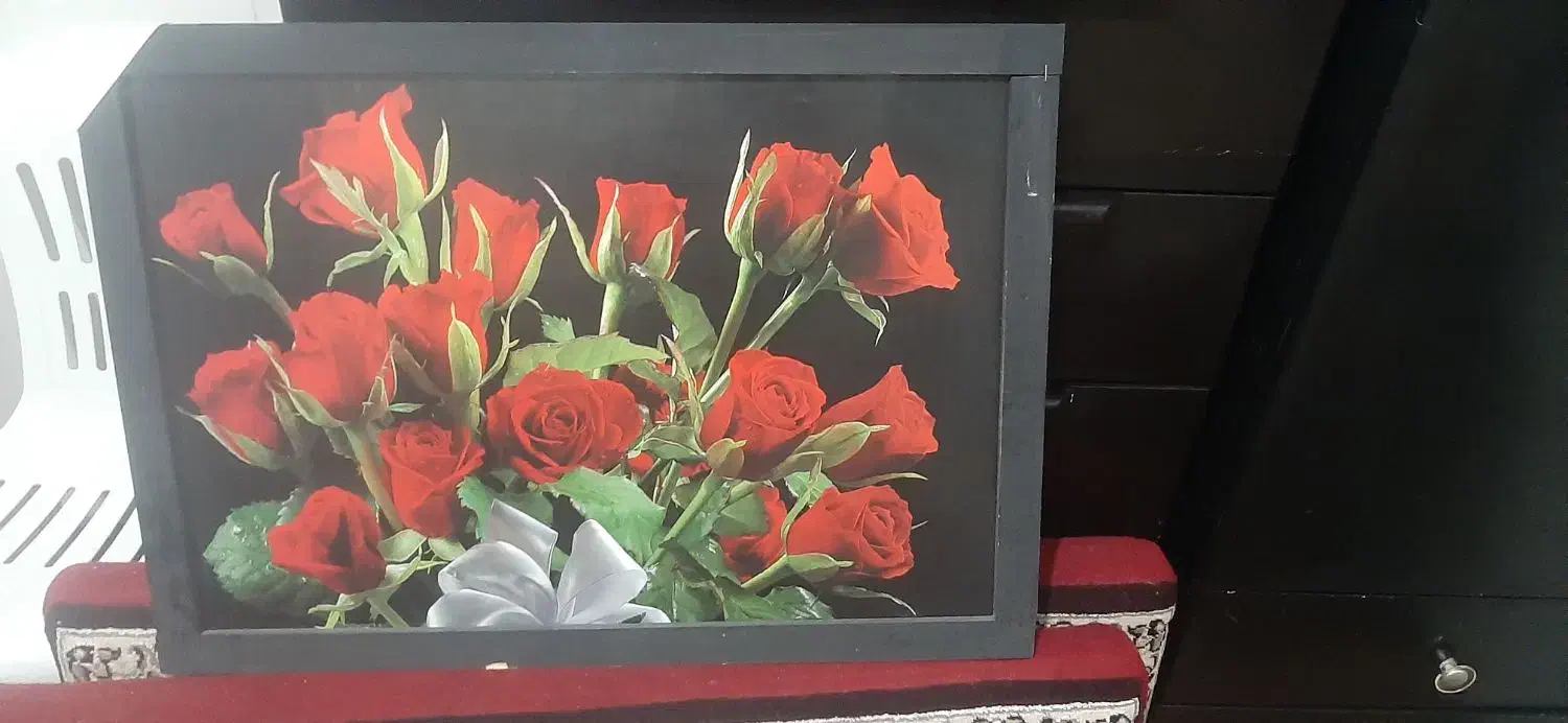 تابلو گل رزقرمز|تابلو، نقاشی، عکس|گلپایگان, |دیوار