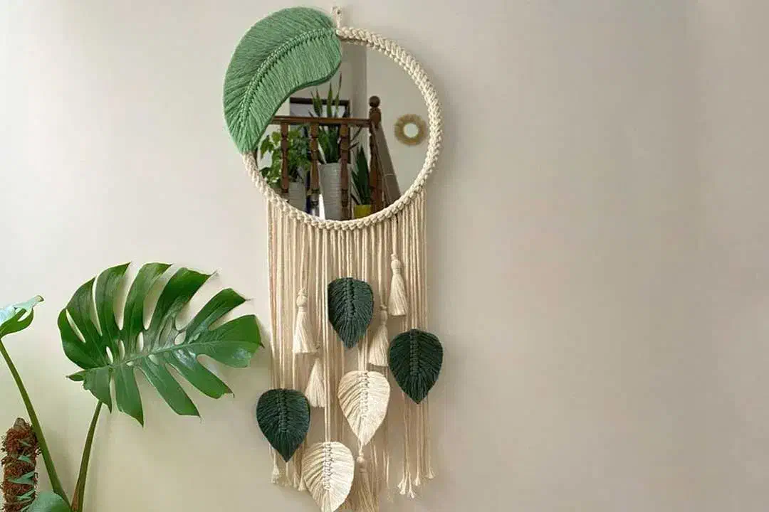 آینه مکرومه ،،زیبایی خونتو چند برابر کن|آینه|یاسوج, |دیوار