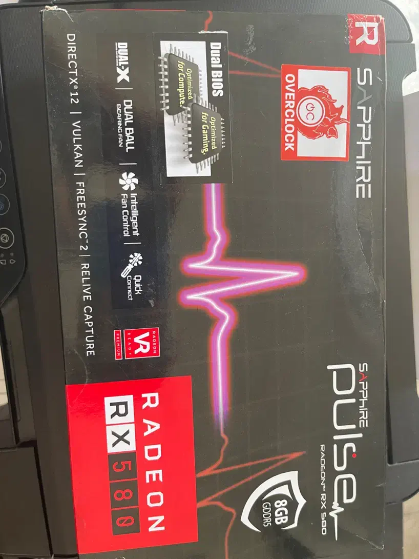 گرافیک 580 هشت گیگ سافایر پالس|قطعات و لوازم جانبی رایانه|شیراز, دلجو|دیوار