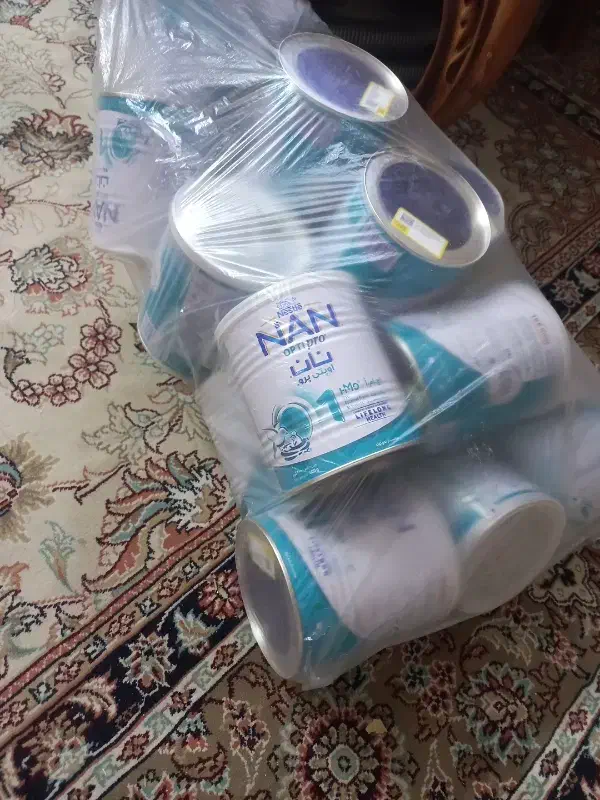 قوطی خالی شیر خشک|ظروف نگهدارنده، پلاستیکی، یک‌بارمصرف|نیشابور, شهرک قدس|دیوار