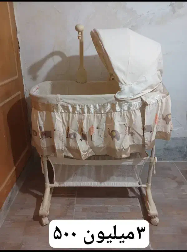 گهواره نو سالم|تخت و صندلی بچه|یزد, |دیوار