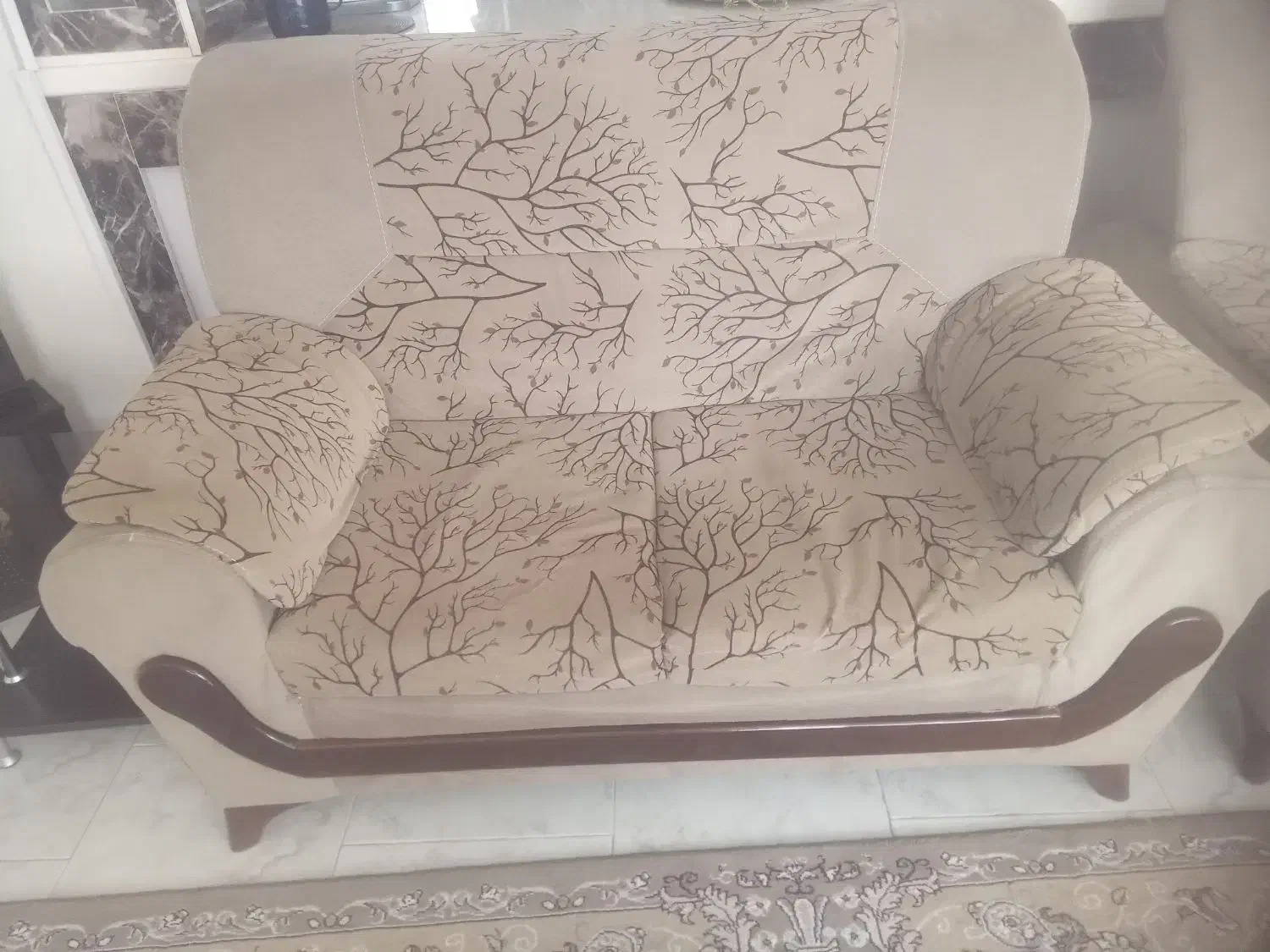 مبل ۶ نفره پارچه با میز پذیرایی و ۶ صندلی ناهارخور|مبلمان خانگی و میز عسلی|پردیس, فاز ۸|دیوار