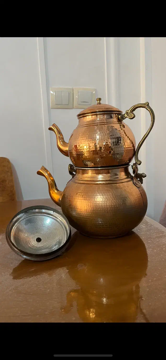 کتری قوری مسی ۲/۵ لیتری|قوری، کتری، قهوه‌ساز دستی|بوشهر, |دیوار