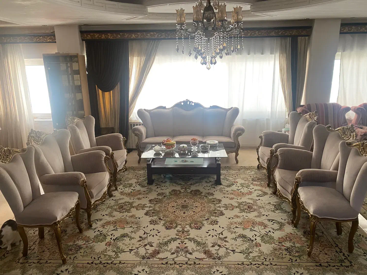 مبل استیل نه نفره|مبلمان خانگی و میز عسلی|تهران, گیشا|دیوار