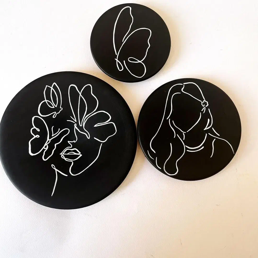 دیوارکوب سفالی .ظروف سفالی ،|صنایع دستی و سایر لوازم تزئینی|آزادشهر, |دیوار