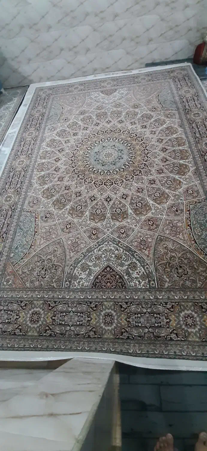 جفت9متری خاطره کاشان700شانه اصل سالم دستبافت گونه|فرش|ماهدشت, |دیوار