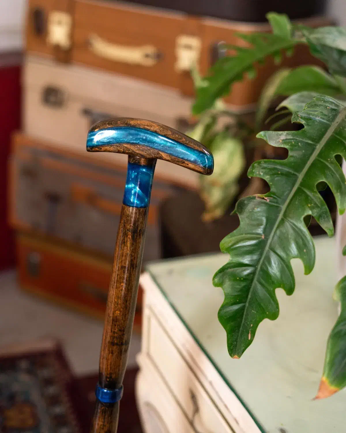 عصا دست ساز چوب و رزین مدل نیلو|آرایشی، بهداشتی، درمانی|اصفهان, باغ زرشک|دیوار