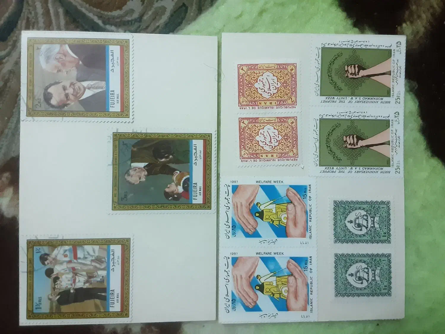 تمبرهای قدیمی|کلکسیون سکه، تمبر، اسکناس|قم, باغ شریفی|دیوار